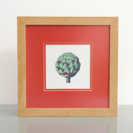 artichoke-in-oak-frame