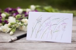 Chalkland grasses card